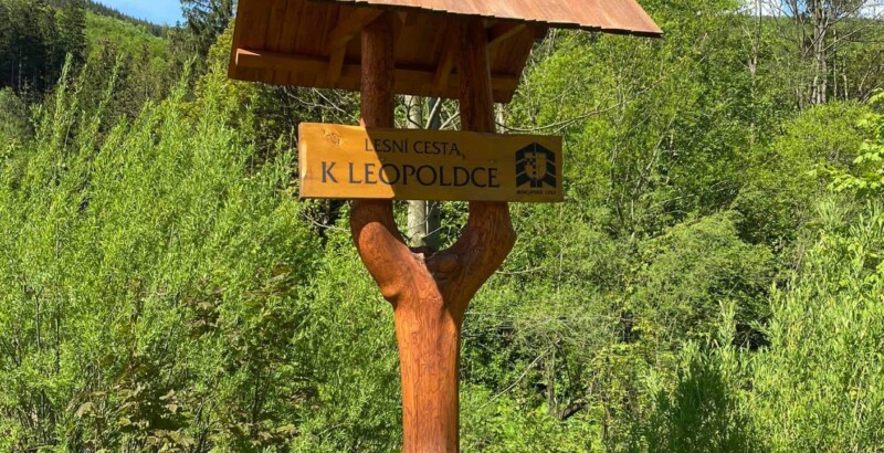 Na začátku trasy - Cesní cesta K LEOPOLDCE Na začátku trasy - Cesní cesta K LEOPOLDCE