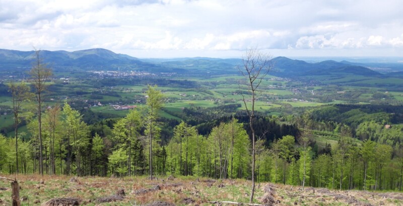 výhled na Kozlovice výhled na Kozlovice