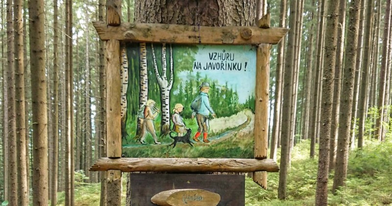Obrázková stezka na Javořinku Obrázková stezka na Javořinku