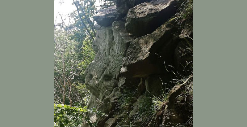 Žlutá medvědí stezka Medvědí skála