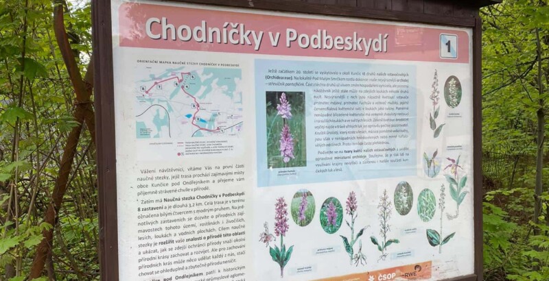 Chodníčky v Podbeskydí - naučná tabule